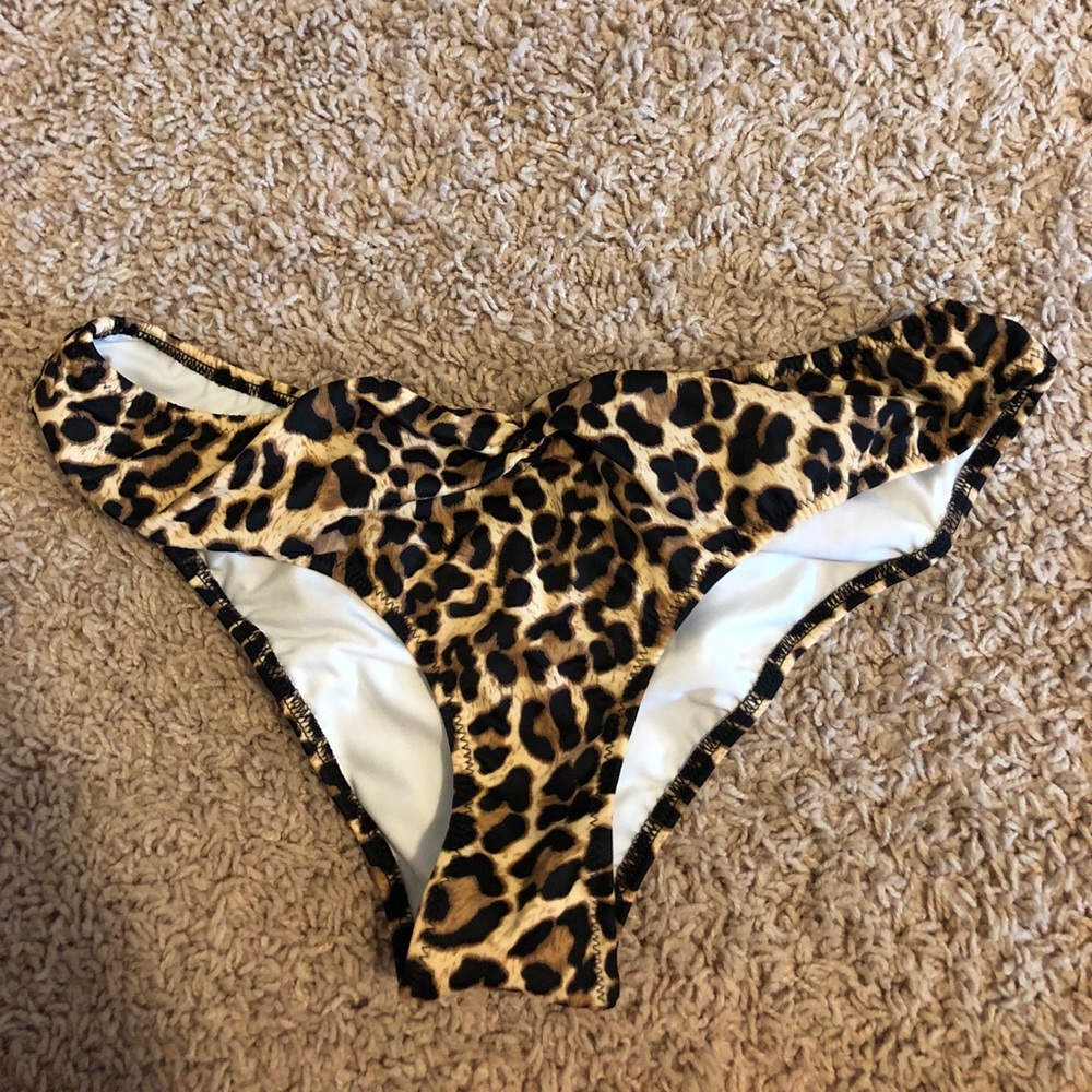 VS pink cheetah pink swimsuit bottoms